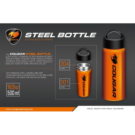 COUGAR Steel Bottle Metal thermo bottle