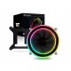 darkFlash Shadow PWM Aluminum CPU Cooler LED Addressable RGB Motherboard Cooling Fan for Intel Core i7/i5/i3