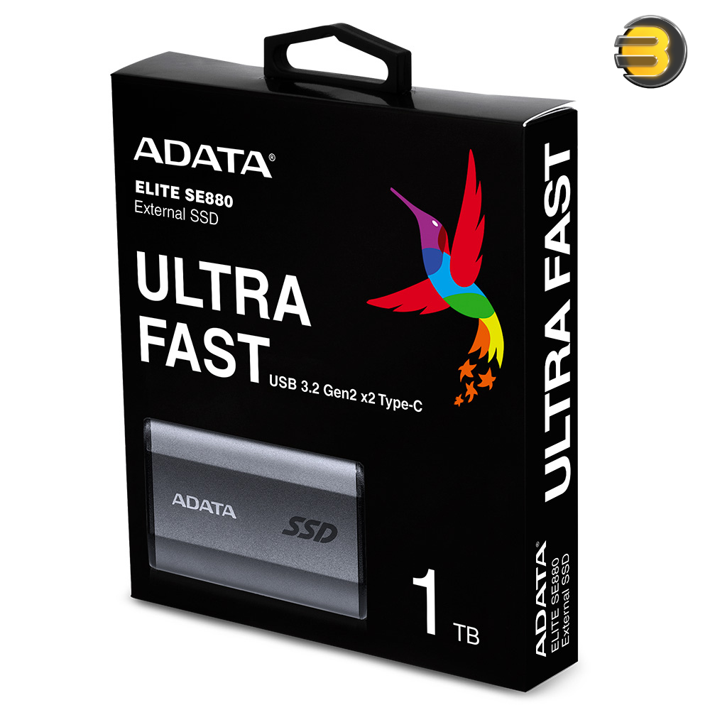 ADATA SE880 1TB - Up to 2000 MB/s- SuperSpeed USB 3.2 Gen 2x2 USB