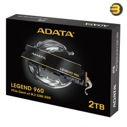 ADATA Legend 960 2TB PCIe Gen4 x4 NVMe 1.4 M.2 Internal Gaming SSD Up to 7,400 MB/s