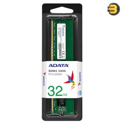 ADATA  Premier 32GB DDR4 3200MHz non-ECC Unbuffered CL19 UDIMM 1.2 V Memory Module