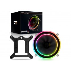 darkFlash Shadow PWM Aluminum CPU Cooler LED Addressable RGB Motherboard Cooling Fan for Intel Core i7/i5/i3