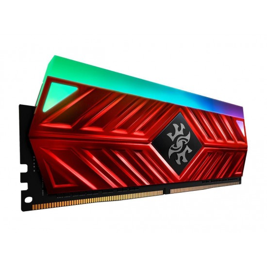 XPG Spectrix D41 DDR4 RGB 3000MHz 16GB (2x8GB) 288-Pin PC4-24000 Desktop U-DIMM Memory Retail Kit Red