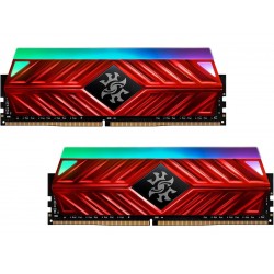 XPG Spectrix D41 DDR4 RGB 3000MHz 16GB (2x8GB) 288-Pin PC4-24000 Desktop U-DIMM Memory Retail Kit Red