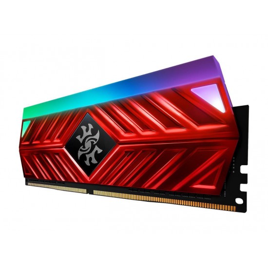 XPG Spectrix D41 DDR4 RGB 3000MHz 16GB (2x8GB) 288-Pin PC4-24000 Desktop U-DIMM Memory Retail Kit Red