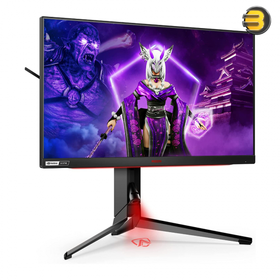 AOC Agon PRO AG254FG 25 Inch Gaming Monitor, FHD 1920x1080, 360Hz, 1ms, DisplayHDR 400, G-SYNC + Reflex, Console Ready, Light FX, Low Input Lag, Height-Adjustable