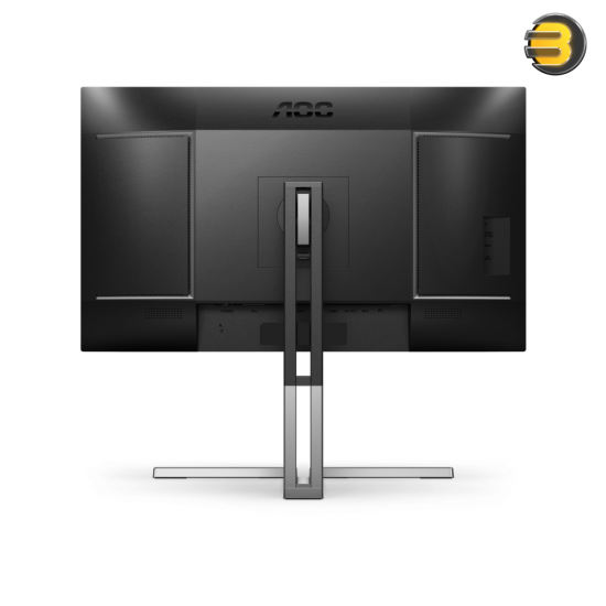 AOC U27U3CV 27 Inch LED Monitor — 3840 x 2160 4K @ 60 Hz - Nano IPS - 350 cd/m² - 1300:1 - DisplayHDR 400 - 4 ms - 2xHDMI, DisplayPort, 2xUSB-C - speakers - black