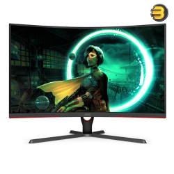 AOC C27G2Z 27 inch Curved Frameless Ultra-Fast Gaming Monitor, FHD