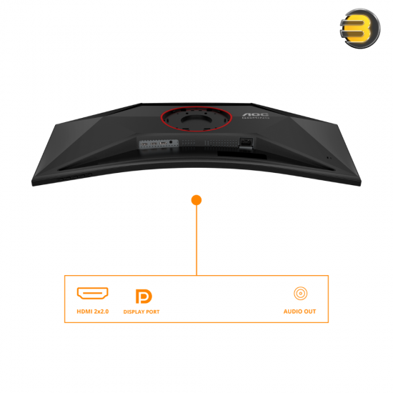 AOC CU34G4 Curved Gaming Monitor – 34″ WQHD (3440×1440), 180Hz, 1ms MPRT, VA Panel, Adaptive-Sync