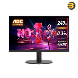 AOC 27G11ZE2 27'' Full HD (1920×1080) Fast IPS Gaming Monitor – 240Hz, 0.5ms MPRT, FreeSync Premium, HDR Ready, 400 cd/m², HDMI & DisplayPort