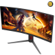 AOC CU34G4 Curved Gaming Monitor – 34″ WQHD (3440×1440), 180Hz, 1ms MPRT, VA Panel, Adaptive-Sync