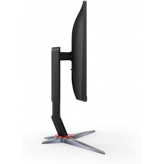 AOC 24G2 24" Frameless Gaming IPS Monitor, FHD 1080P, 1ms 144Hz, Freesync, HDMI/DP/VGA, Height Adjustable, Black/Red