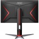 AOC 24G2 24" Frameless Gaming IPS Monitor, FHD 1080P, 1ms 144Hz, Freesync, HDMI/DP/VGA, Height Adjustable, Black/Red