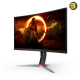 AOC C27G2Z2 27 Inch Curved Frameless Ultra-Fast Gaming Monitor — FHD 1920 X 1080, 250Hz 0.5ms, HDMI, Adaptive Sync, Height Adjustable Stand, High Dynamic Range, G-MENU, Black