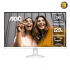 AOC 27B30H/BW – 27 Inch IPS White Monitor, Full HD, 120Hz, 1ms, AdaptiveSync, 3-Sided Frameless