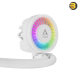 Arctic Liquid Freezer III 420 A-RGB (White) AIO CPU Cooler - Intel 1851/1700 & AMD AM5/AM4 Compatible - 420mm Radiator - Triple P14 PWM A-RGB Fans - Copper Cold Plate - MX-6 Pre-Applied Thermal Paste - Customizable A-RGB Lighting