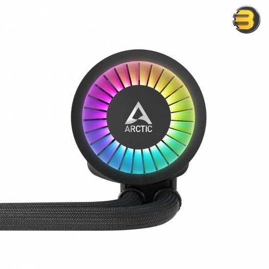 Arctic Liquid Freezer III 420 A-RGB (Black) AIO CPU Cooler - Intel 1851/1700 & AMD AM5/AM4 Compatible - 420mm Radiator - Triple P14 PWM A-RGB Fans - Copper Cold Plate - MX-6 Pre-Applied Thermal Paste - Customizable A-RGB Lighting