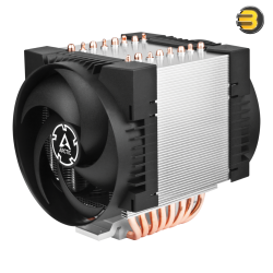 ARCTIC Freezer 4U-M Multi-Compatible 4U Single Tower CPU Cooler - Dual 120mm Fans, Direct Touch Heatpipes, Optimized Airflow, Quiet Cooling for Intel & AMD Platforms, Server and Workstation Ready