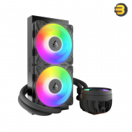 ARCTIC Liquid Freezer III Pro 240 A-RGB Multi-Compatible All-in-One CPU Water Cooler - 240mm Radiator, Dual 120mm A-RGB PWM Fans, Integrated VRM Fan, High-Performance Liquid Cooling for Intel & AMD Processors
