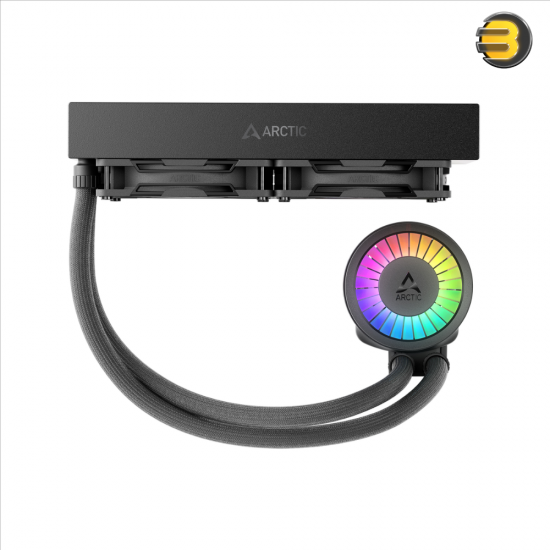 ARCTIC Liquid Freezer III Pro 240 A-RGB Multi-Compatible All-in-One CPU Water Cooler - 240mm Radiator, Dual 120mm A-RGB PWM Fans, Integrated VRM Fan, High-Performance Liquid Cooling for Intel & AMD Processors ARCTIC Liquid Freezer III Pro 240 A-RGB Multi-Compatible All-in-One CPU Water Cooler - 240mm Radiator, Dual 120mm A-RGB PWM Fans, Integrated VRM Fan, High-Performance Liquid Cooling for Intel & AMD Processors