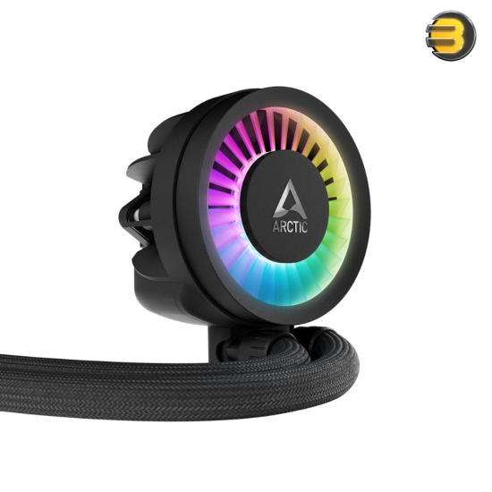 Arctic Liquid Freezer III 420 A-RGB (Black) AIO CPU Cooler - Intel 1851/1700 & AMD AM5/AM4 Compatible - 420mm Radiator - Triple P14 PWM A-RGB Fans - Copper Cold Plate - MX-6 Pre-Applied Thermal Paste - Customizable A-RGB Lighting