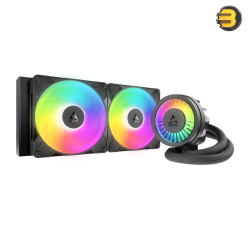 ARCTIC Liquid Freezer III Pro 280 A-RGB Multi-Compatible All-in-One CPU Water Cooler - 280mm Radiator, Dual 140mm A-RGB PWM Fans, Integrated VRM Fan, High-Performance Liquid Cooling for Intel & AMD Processors