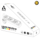 Arctic Liquid Freezer III 420 A-RGB (White) AIO CPU Cooler - Intel 1851/1700 & AMD AM5/AM4 Compatible - 420mm Radiator - Triple P14 PWM A-RGB Fans - Copper Cold Plate - MX-6 Pre-Applied Thermal Paste - Customizable A-RGB Lighting