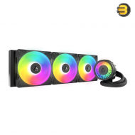 ARCTIC Liquid Freezer III Pro 420 A-RGB Multi-Compatible All-in-One CPU Water Cooler - 420mm Radiator, Triple 140mm A-RGB PWM Fans, Integrated VRM Fan, High-Performance Liquid Cooling for Intel & AMD Processors