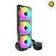 Arctic Liquid Freezer III 420 A-RGB (Black) AIO CPU Cooler - Intel 1851/1700 & AMD AM5/AM4 Compatible - 420mm Radiator - Triple P14 PWM A-RGB Fans - Copper Cold Plate - MX-6 Pre-Applied Thermal Paste - Customizable A-RGB Lighting