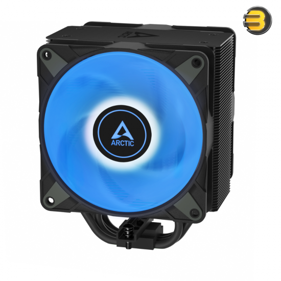 ARCTIC Freezer 36 A-RGB (Black) Multi-Compatible Tower CPU Cooler - Dual P12 PWM PST A-RGB Fans - Intel LGA1851, LGA1700, AMD AM5, AM4 - Optimized Cooling with 4x Ø6mm Copper Heatpipes - MX-6 Thermal Paste Included