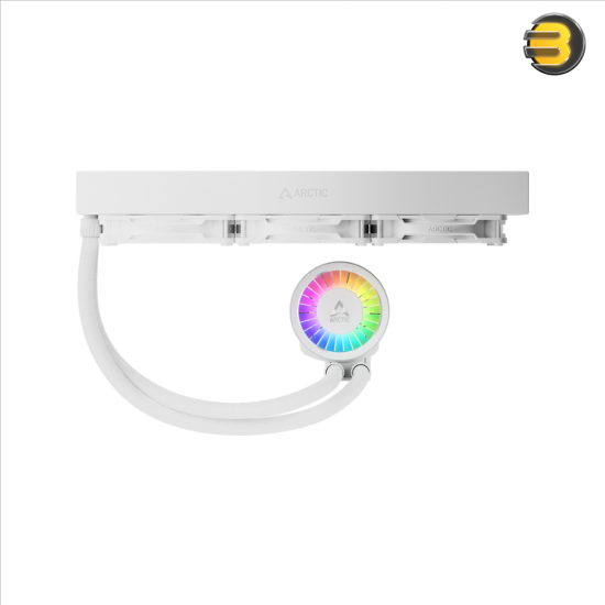 ARCTIC Liquid Freezer III Pro 360 A-RGB (White) Multi-Compatible All-in-One CPU Water Cooler - 360mm Radiator, Triple 120mm A-RGB PWM Fans, Integrated VRM Fan, High-Performance Liquid Cooling for Intel & AMD Processors ARCTIC Liquid Freezer III Pro 360 A-RGB (White) Multi-Compatible All-in-One CPU Water Cooler - 360mm Radiator, Triple 120mm A-RGB PWM Fans, Integrated VRM Fan, High-Performance Liquid Cooling for Intel & AMD Processors