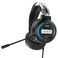 AULA S603 Gaming Headset Computer Headphone Gamer High-Sensitivity Microphone Cool LED Glow Ultra-lightweight Design Skin-Friendly For PC Laptop Computer