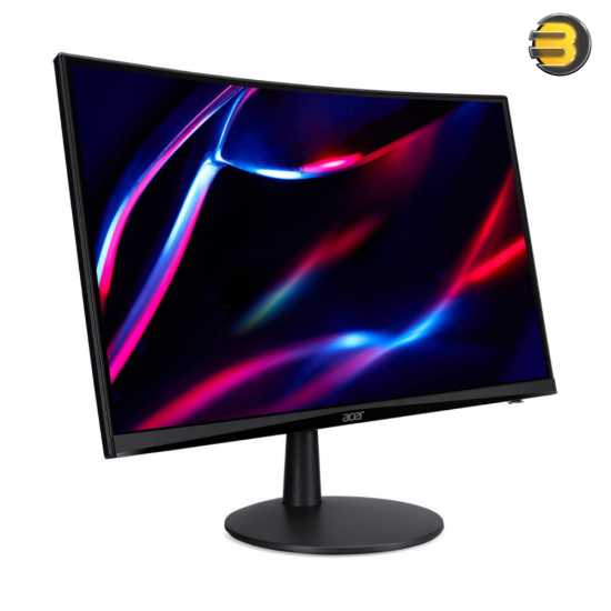 Acer Nitro ED0 Gaming Monitor — 23.6 Inch - VA, Matte Curved 1500R, Full HD, 180Hz, 1ms, HDMI 2.0, DisplayPort Compatible with VESA Mount, Built-in Speaker, Headphone Terminal, AMD FreeSync Premium HDR10, ED240QS3bipmix for PC/PS5/Xbox X/S