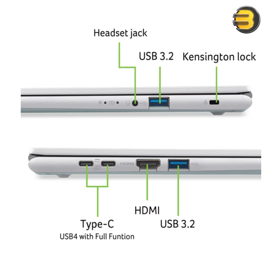 Acer Aspire Go 16 AG16-71P-77WK laptop with Intel Core 7 150U, 16GB DDR5 RAM, 512GB SSD and 16-inch WUXGA IPS display