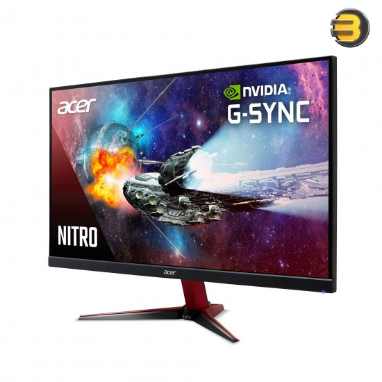 Acer Nitro VG252QLVbmiipx 24.5 Inch FHD IPS Monitor Screen with 165 Refresh Rate I 0.5ms I 99% sRGB I G-Sync Compatible