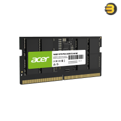 Acer SD200 DDR5 32GB 5600MHz CL46 SO-DIMM — 262-pin, 1.1V, On-Die ECC, PMIC Power Management, 2Rx8, High-Performance Laptop Memory, Enhanced Stability, Energy Efficient, Broad Compatibility, Single Module Retail Packaging