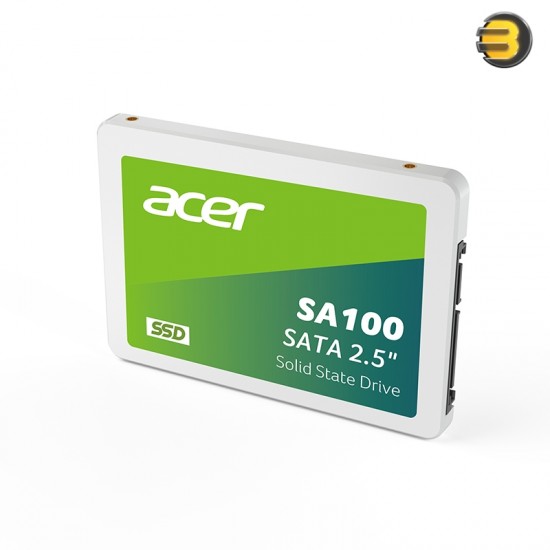 Acer SA100 240GB SATA lll SSD 3D NAND flash memory IC, market-proven controller, max read speed 560 MB/s