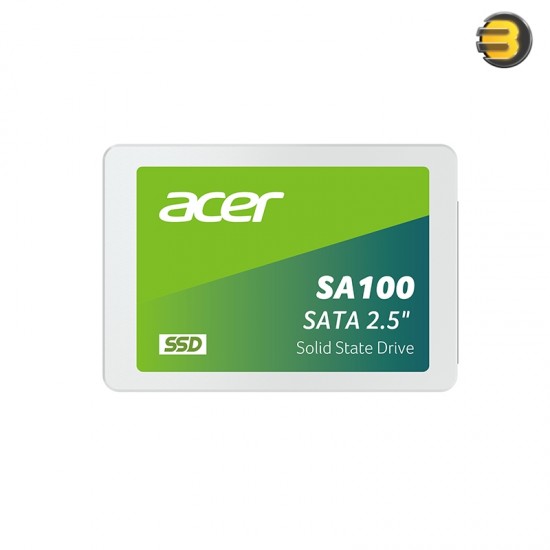 Acer SA100 120GB SATA lll SSD 3D NAND flash memory IC, market-proven controller, max read speed 560 MB/s