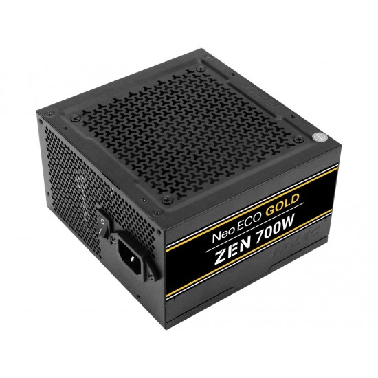 Antec NeoECO Gold Zen NE700G Zen Power Supply 700W, 80 PLUS GOLD Certified with 120mm Silent Fan, LLC + DC to DC Design, Japanese Caps, CircuitShield Protection