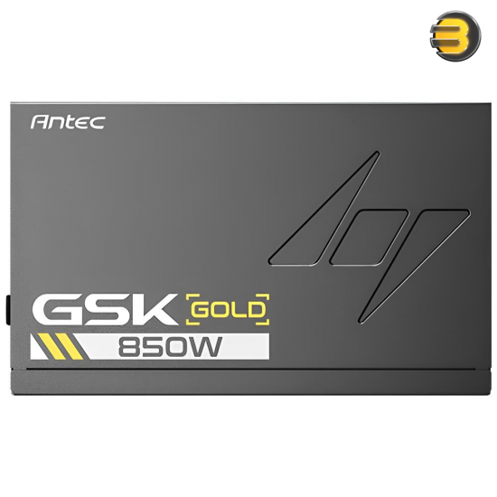 Antec GSK850 ATX3.1 850W 80+ Gold Fully Modular Power Supply – Native 12V-2x6 (12VHPWR) PCIe 5.1 Connector, 100% Japanese Capacitors, Zero RPM Mode, 120mm FDB Silent Fan, 10-Year Warranty