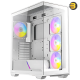 Antec C3 ARGB White, 3 x 120mm & 1 x 120mm ARGB PWM Fans Included, Up to 8 Fans Simultaneously, Type-C，Seamless Tempered Glass Front & Side Panels, 360mm Radiator Support, Mid-Tower ATX PC Case