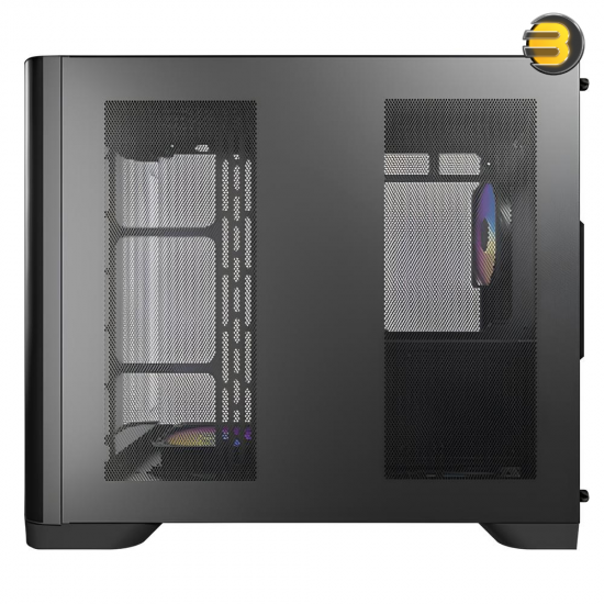 Antec C5 Curve ARGB Mid-Tower ATX Gaming Case – Curved Tempered Glass Side Panel, 4 Pre-installed ARGB Fans, Solid Front Panel, USB 3.0, Supports ATX/Micro-ATX/Mini-ITX