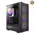 Antec VX310 ARGB Mid-Tower Gaming Case with 4x120mm Pre-installed ARGB Fans + Atom V650 650W 80+ Bronze PSU – Tempered Glass Side Panel, USB 3.0, Supports ATX/Micro-ATX/Mini-ITX