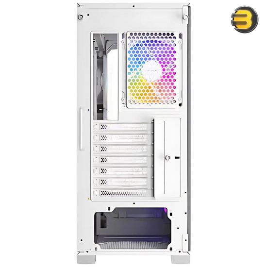 Antec C3 ARGB White, 3 x 120mm & 1 x 120mm ARGB PWM Fans Included, Up to 8 Fans Simultaneously, Type-C，Seamless Tempered Glass Front & Side Panels, 360mm Radiator Support, Mid-Tower ATX PC Case