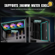 Antec AX1000 ARGB Mid-Tower Gaming Case – High-Airflow Design with 4 Pre-Installed 140mm ARGB PWM Fans (3 Front + 1 Rear), Tempered Glass Side Panel, ATX / mATX / Mini-ITX Support