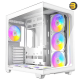 Antec C5 ARGB White, 7 x 120mm ARGB PWM Fans Included, Up to 10 Fans Simultaneously, Type-C 3.2 Gen 2 Port, Seamless Tempered Glass Front & Side Panels, 360mm Radiator Support, Mid-Tower ATX PC Case