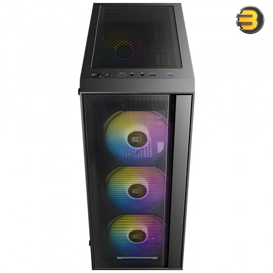 Antec AX65 ARGB Mid-Tower Case (4×120mm ARGB Fans) + Atom V450 450W Non-Modular Power Supply Antec AX65 ARGB Mid-Tower Case (4×120mm ARGB Fans) + Atom V450 450W Non-Modular Power Supply