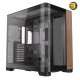 Antec C8 Curve Wood, Fans not Included, Wooden Front Panel, Super Wide Angle Single Curved Glass, Dual-Chamber Layout, Type-C, 360mm Radiator Support, RTX 40 Compatible, Full-Tower E-ATX PC Case