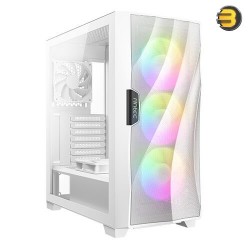 Antec DF700 Flux, Mid Tower White 5 FANs ATX Gaming Case Tempered Glass (3 x 120 mm ARGB) F (1 x 120 mm) R (1 x 120 mm) Fans Included
