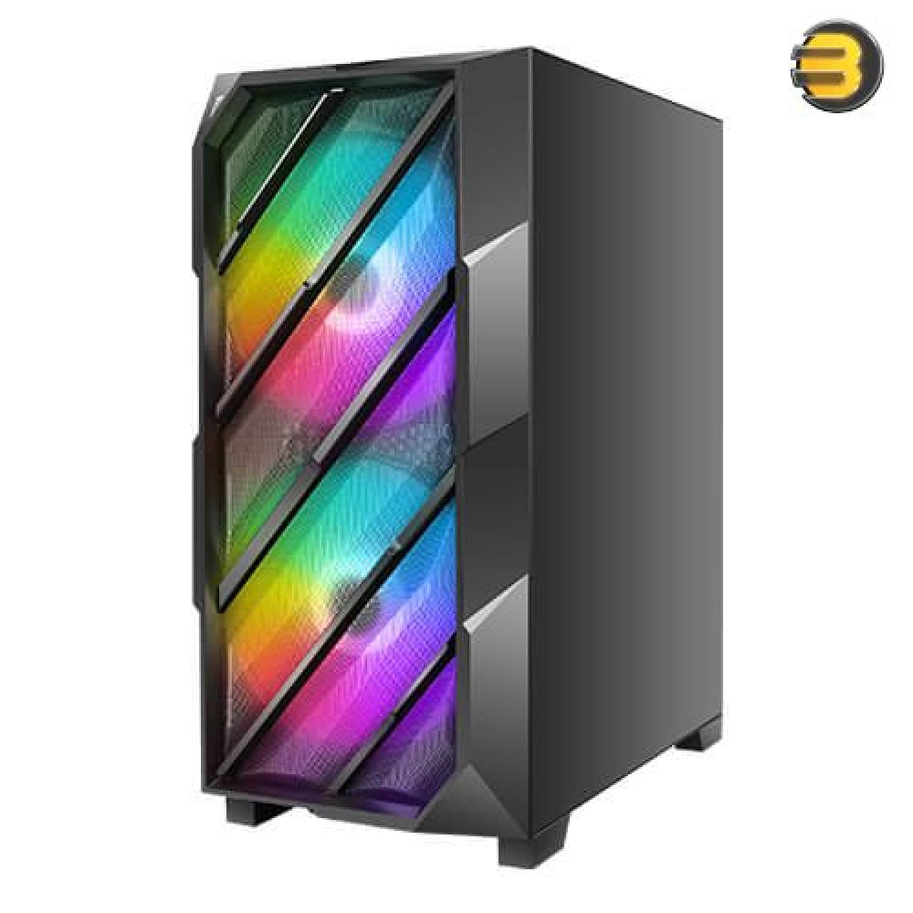 Antec NX700 Mid Tower RGB Gaming Casing 3Fans (2x 185M ARGB) F (1x 120M ...